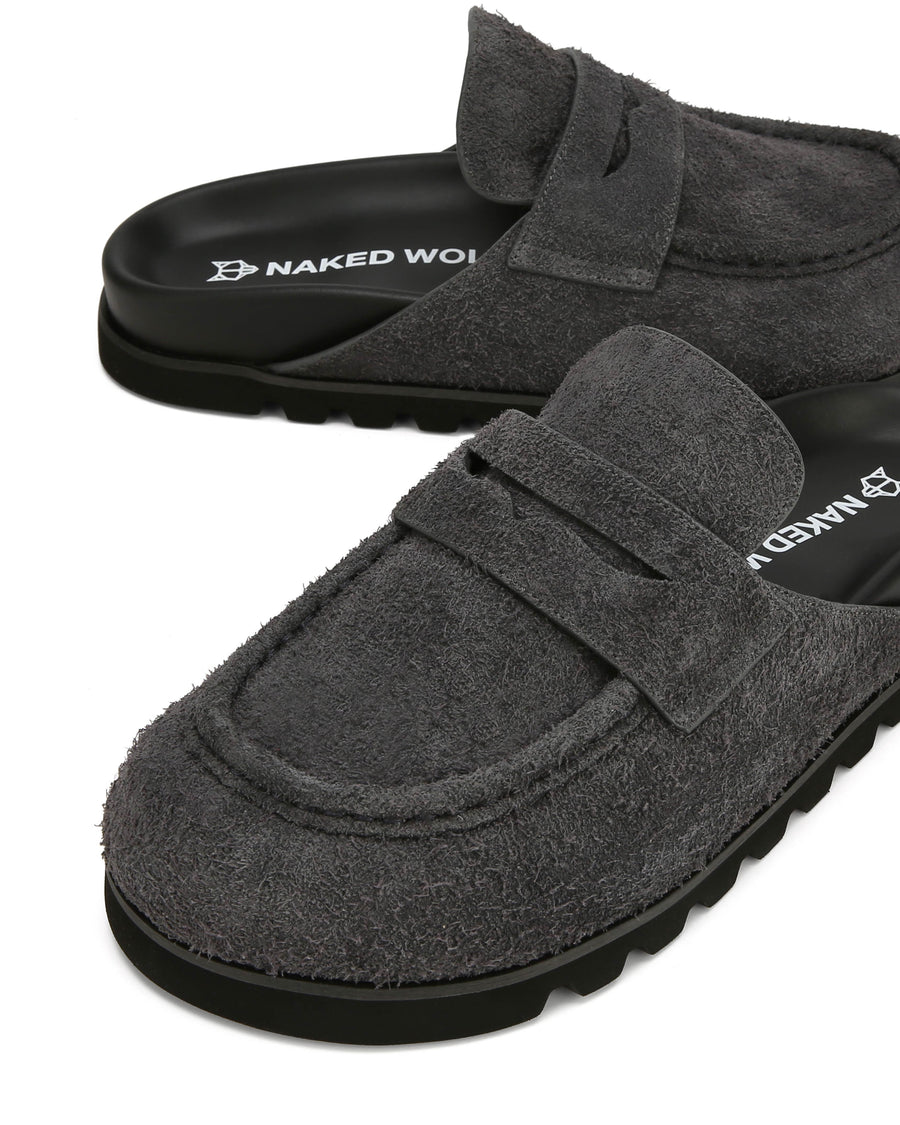 Cord Dark Grey Suede
