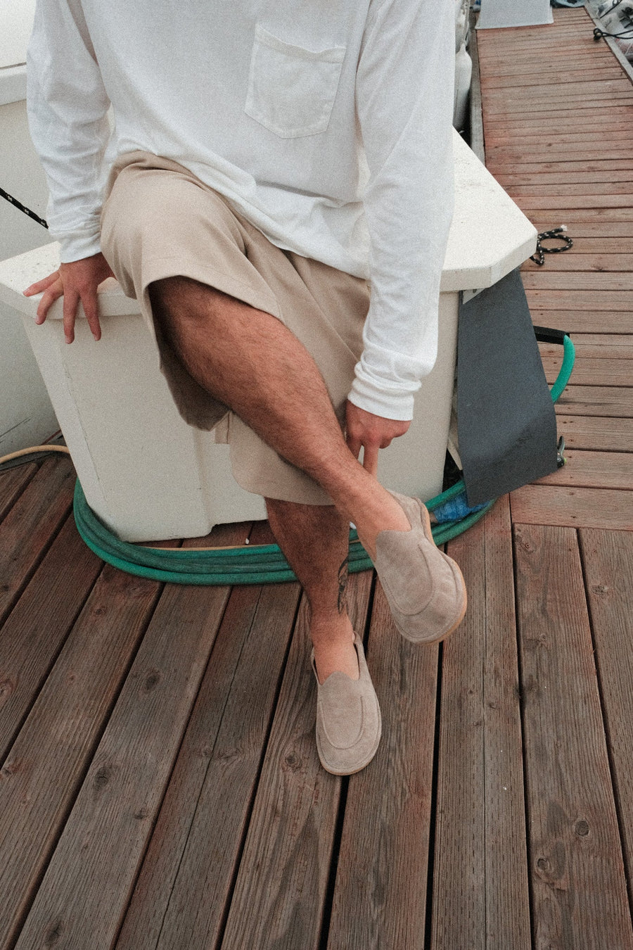 Reef Taupe Suede
