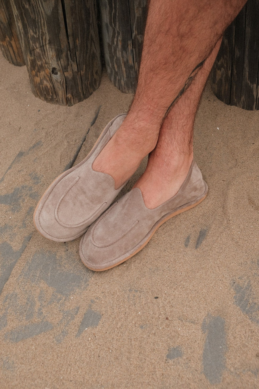 Reef Taupe Suede