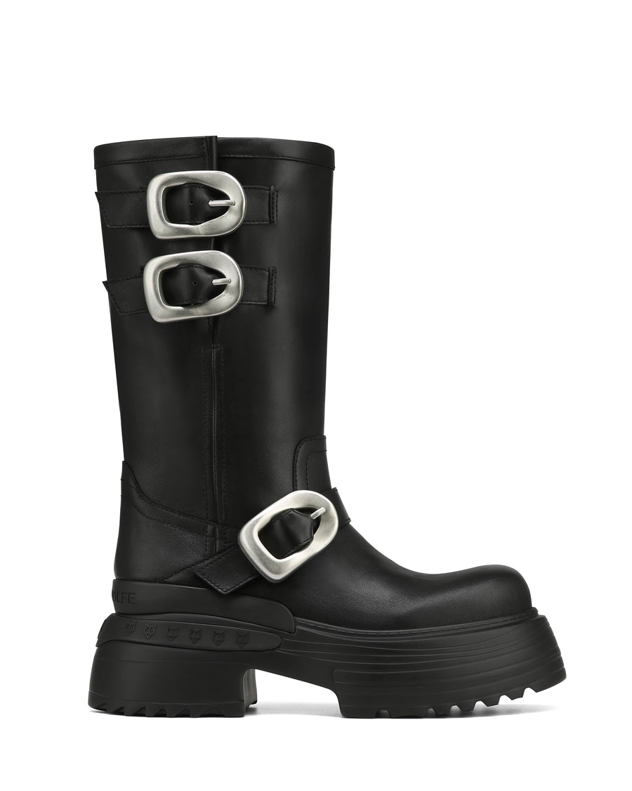 Earth Cow Leather Black