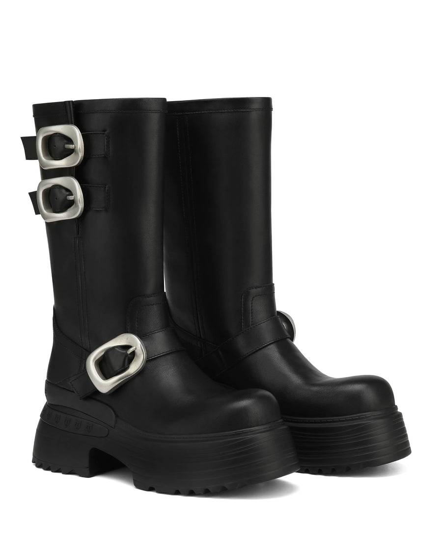 Earth Cow Leather Black