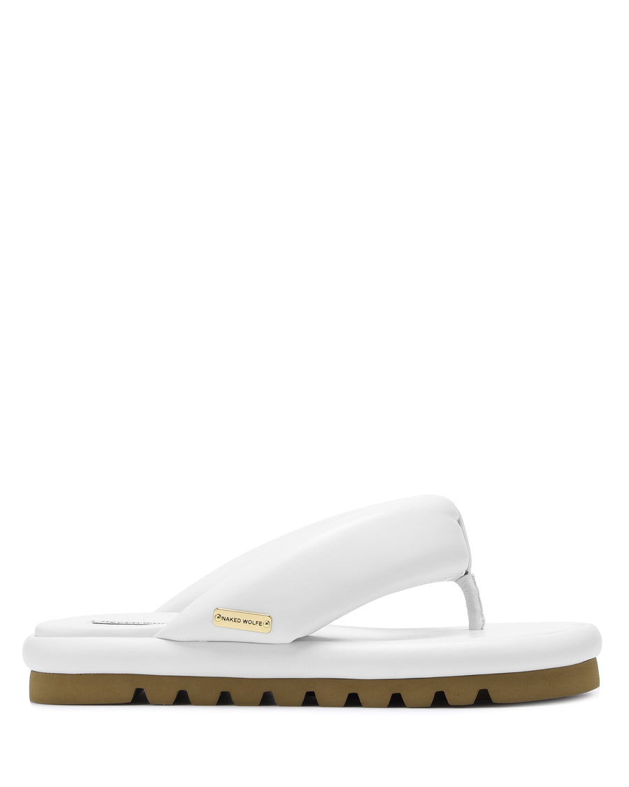 Hilary White Leather
