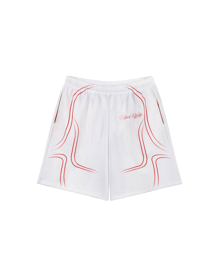 Naked Wolfe Jersey Shorts White