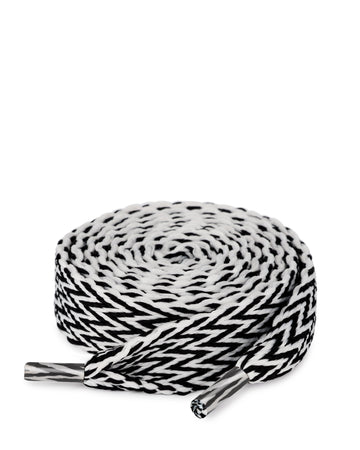 Slide Laces Zig Zag Black/White